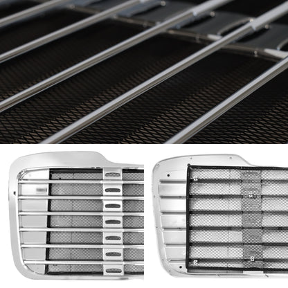 Chrome Grille With Bug Screen Fit For 2003-2015 Freightliner M2100 106 112