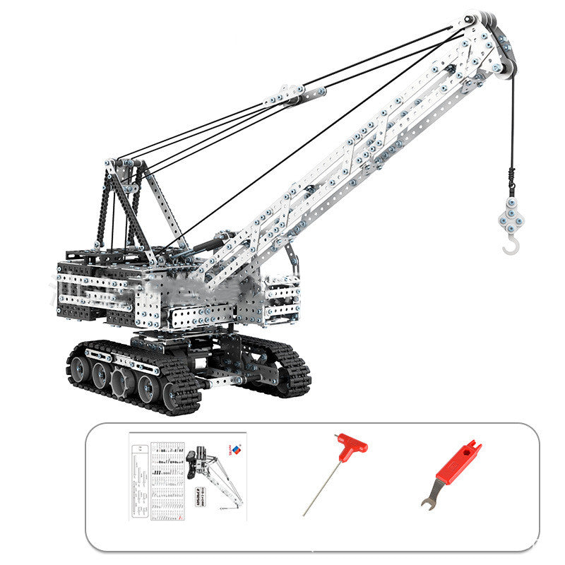 Crawler Crane Crane 3D Alloy Remote Control Toy Car Assembly Building