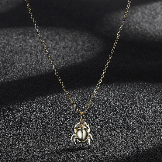 Fashion New Copper Small The Gold Bug Pendant Necklace