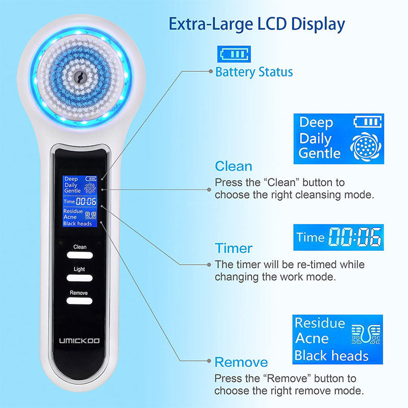 Multifunctional Face Cleaning Brush Blackhead Remover Electric Facial Brush Pore Facial Cleansing Machine