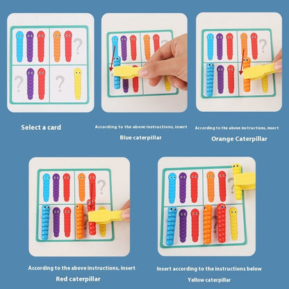 Wooden Bug Catching Classification Matching Game Educational Toys