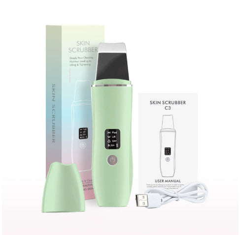Ultrasonic Skin Spatula Facial Pore Blackhead Cleaning Instrument Facial Cleansing Beauty Device Skin Spatula