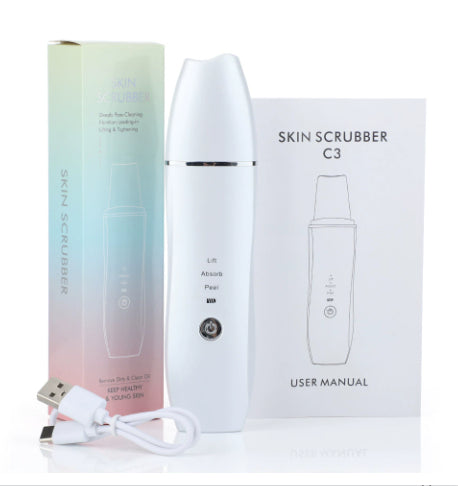 Ultrasonic Skin Spatula Facial Pore Blackhead Cleaning Instrument Facial Cleansing Beauty Device Skin Spatula