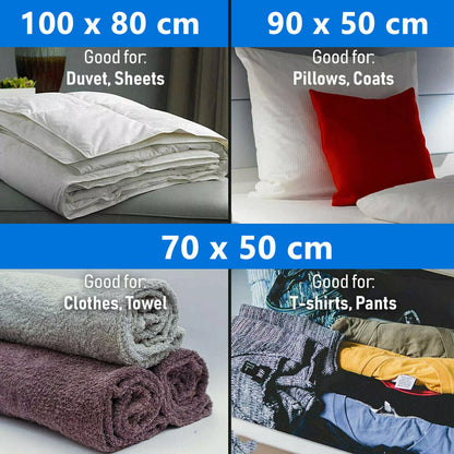 6 X STRONG VACUUM STORAGE SPACE SAVING BAGS VAC BAG SPACE SAVER VACCUM VACUM-BAG