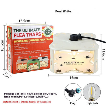 Household Pet Fly Bug Trap Square Telescopic Sticky Bug Lamp Flea Trapper