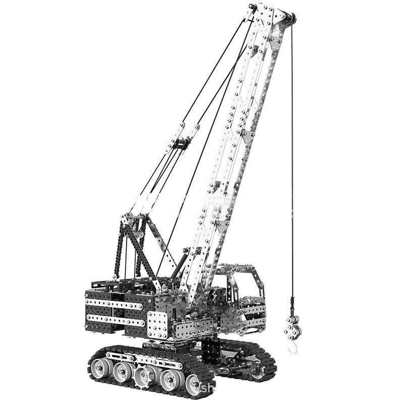 Crawler Crane Crane 3D Alloy Remote Control Toy Car Assembly Building
