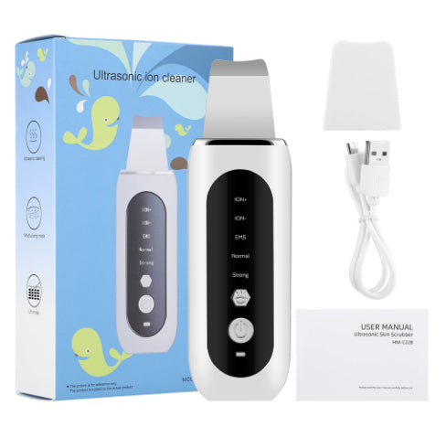 Ultrasonic Skin Spatula Facial Pore Blackhead Cleaning Instrument Facial Cleansing Beauty Device Skin Spatula