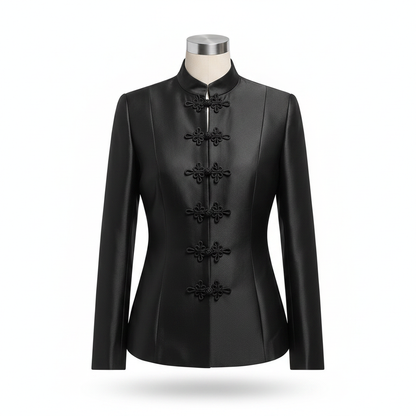 Vintage Satin Mandarin Jacket