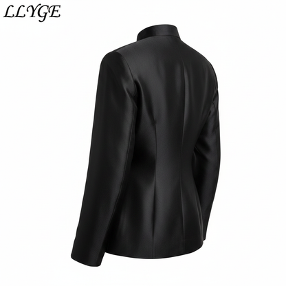 Vintage Satin Mandarin Jacket