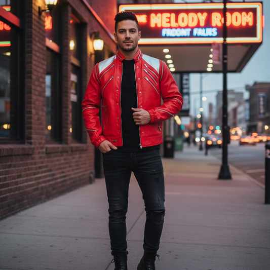 Punk Red Michael Jacket
