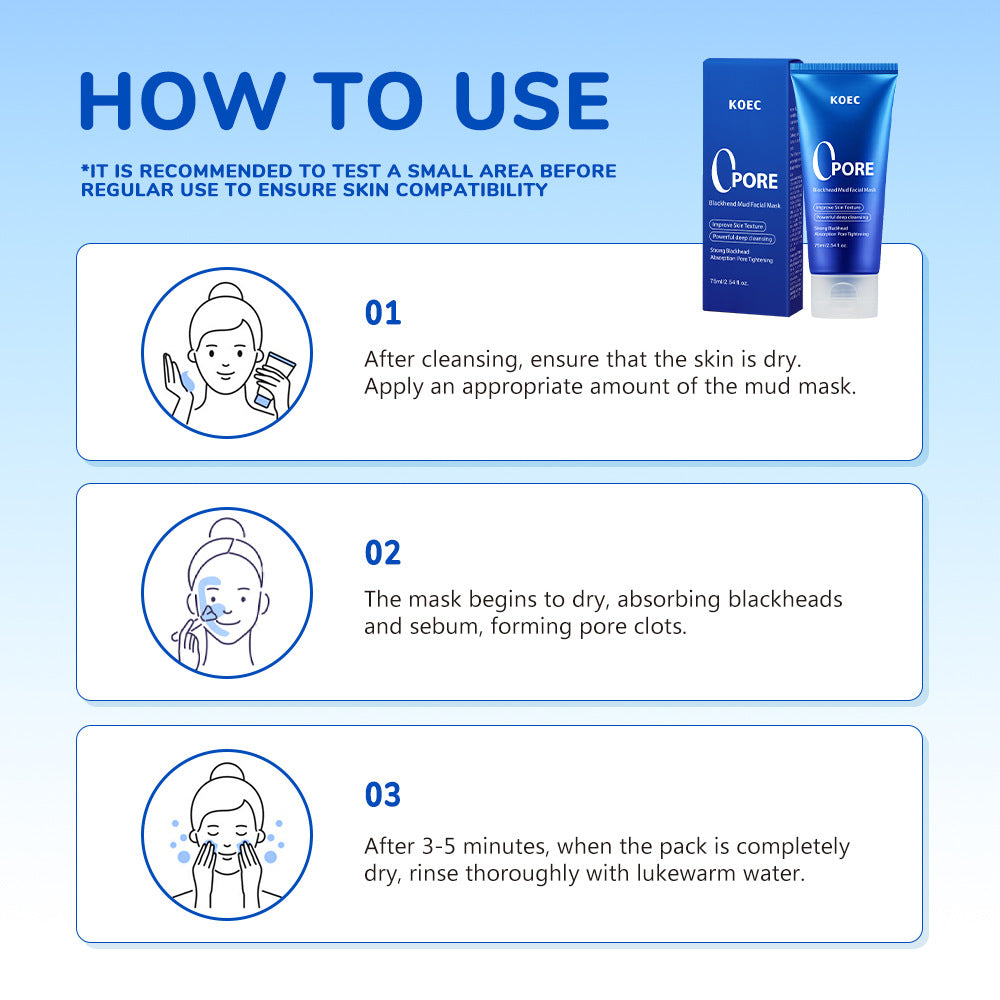 Pore Cleaning Compound Blackhead Removing Facial Mask With Brush