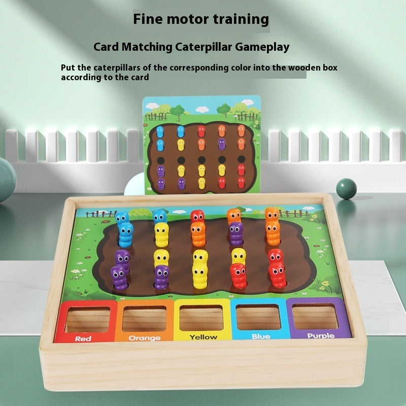 Wooden Bug Catching Classification Matching Game Educational Toys
